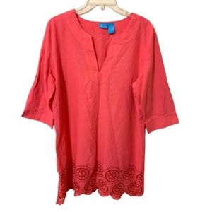 Blue Island Swimsuit/Bikini Cover Up - Coral - Size Large